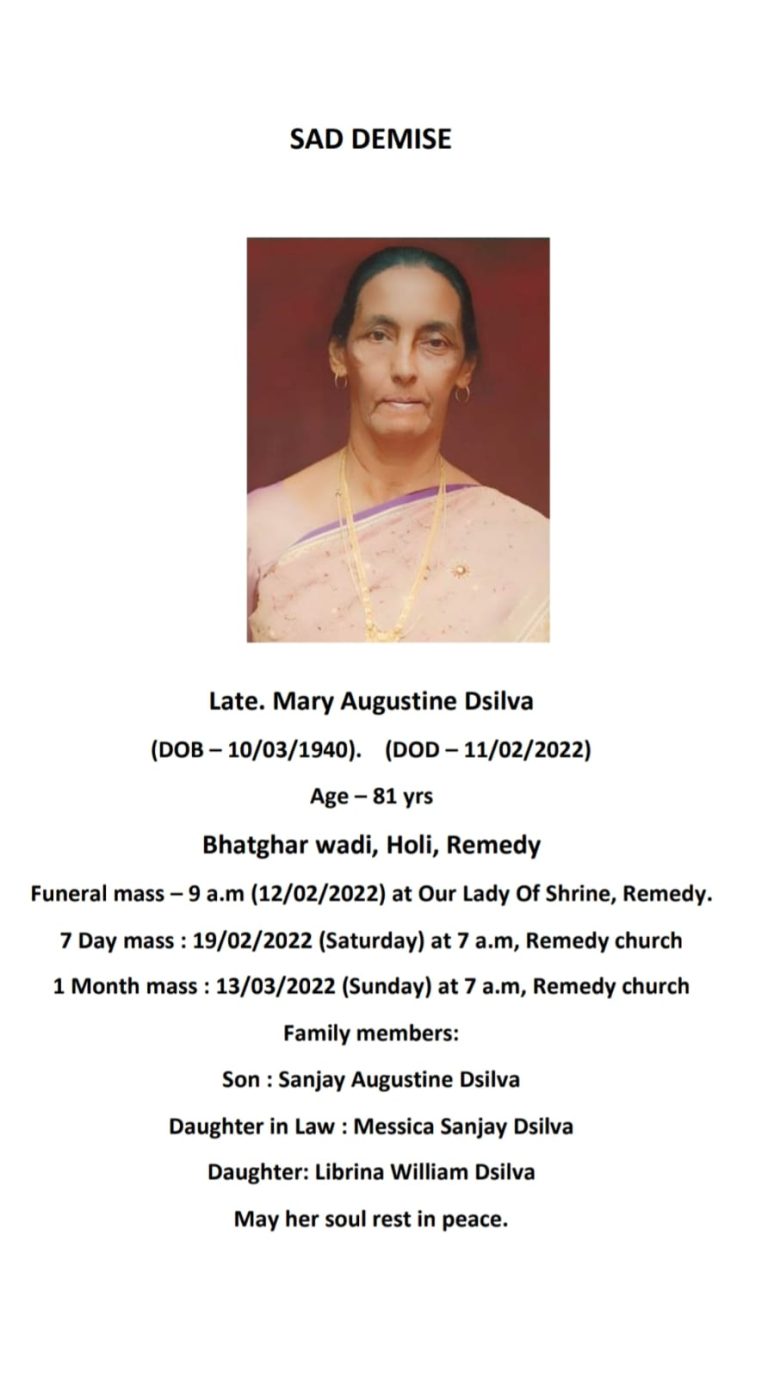 Mary Augustine Dsilva