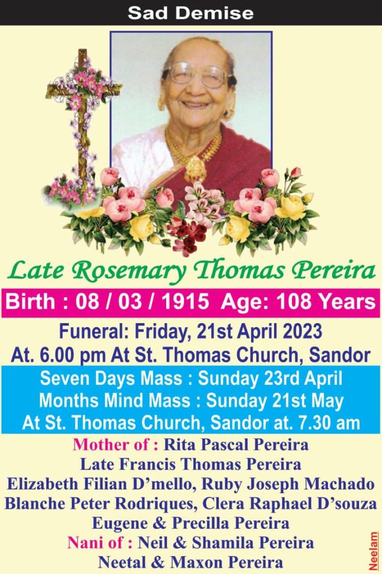 Rosemary Thomas Pereira