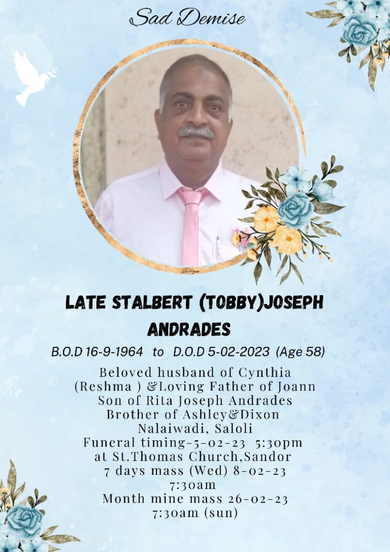 Stalbert (Tobby) Joseph Andrades