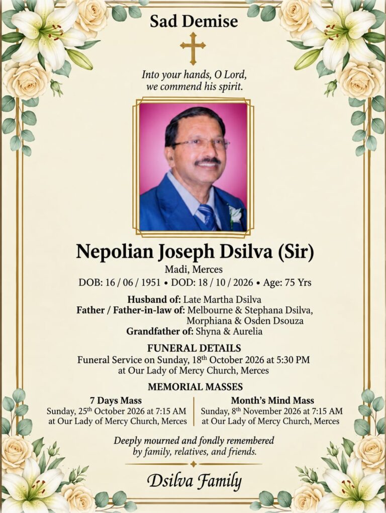 Nepolian Joseph Dsilva (Sir)